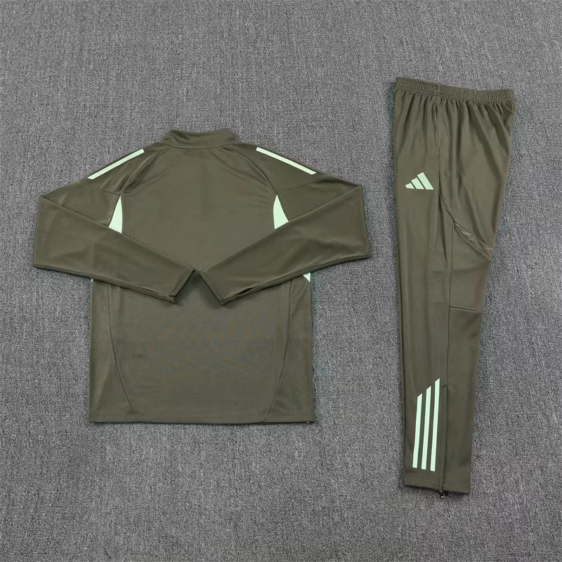 2025-26 Real Madrid Khaki Half-Zip Training Jersey view 16
