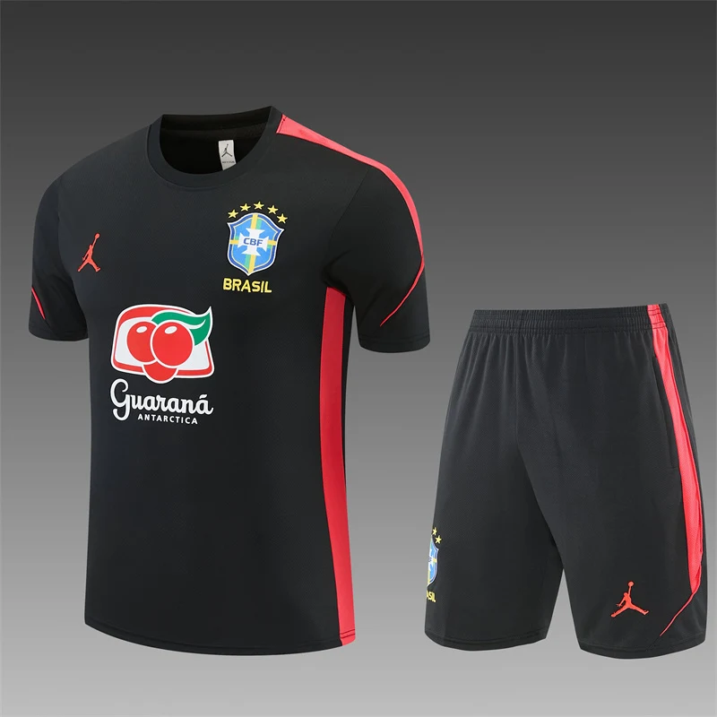 2026-27 Brazil Black Short-Sleeve Training Jersey