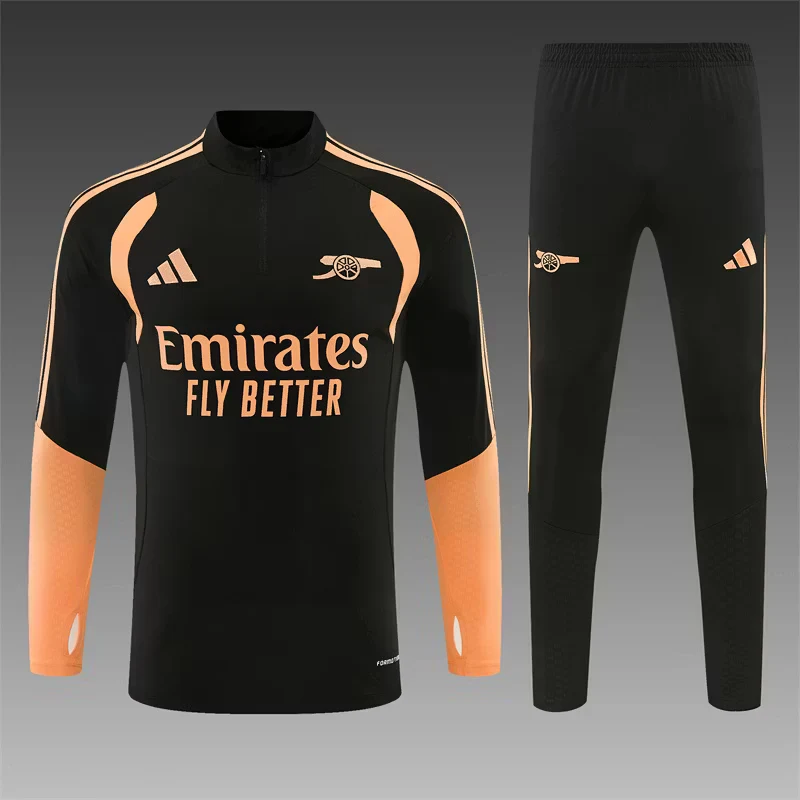 2025-26 Arsenal Black Half-Zip Training Kit view 19