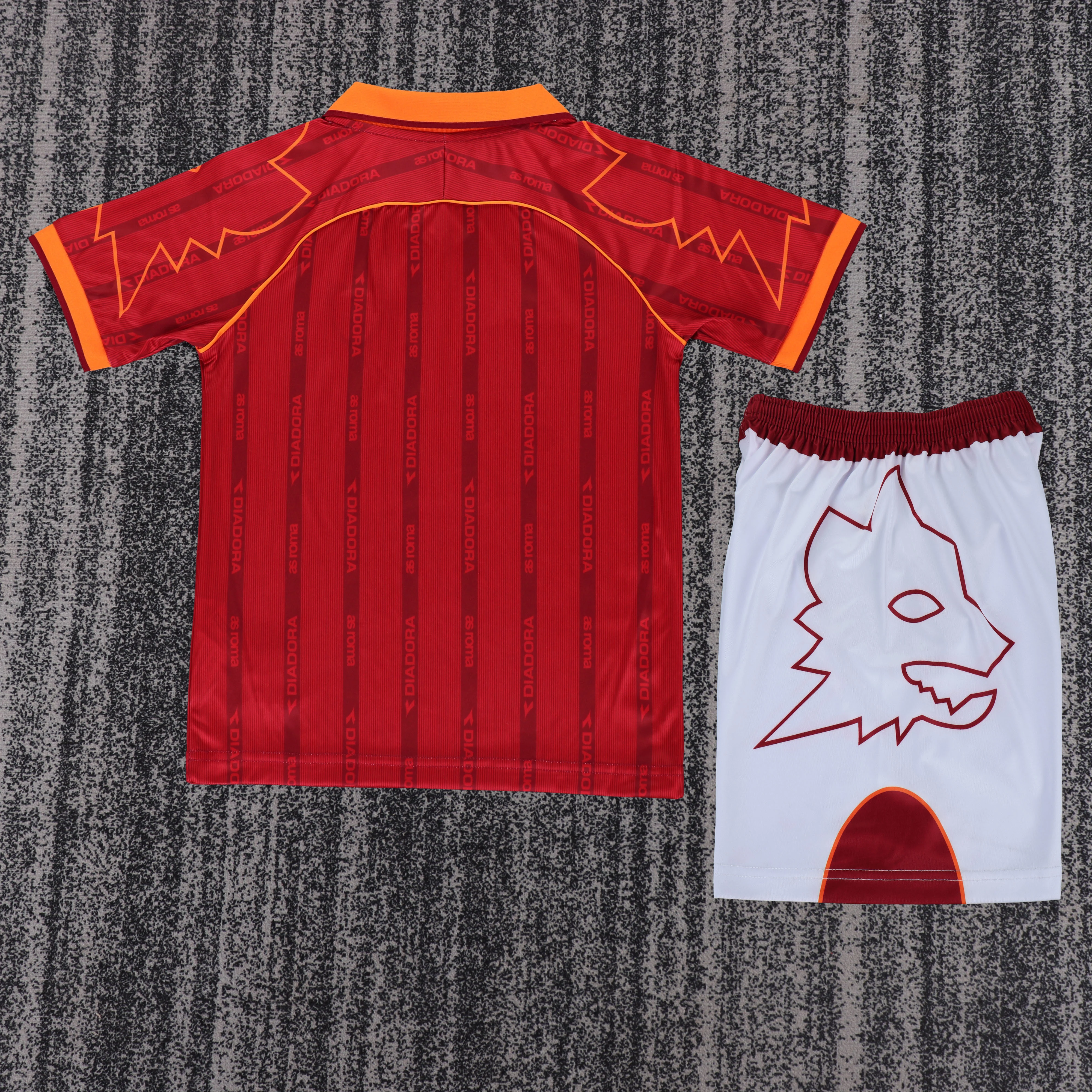 1999-00 Roma Home Retro Jersey - Children's Size view 2