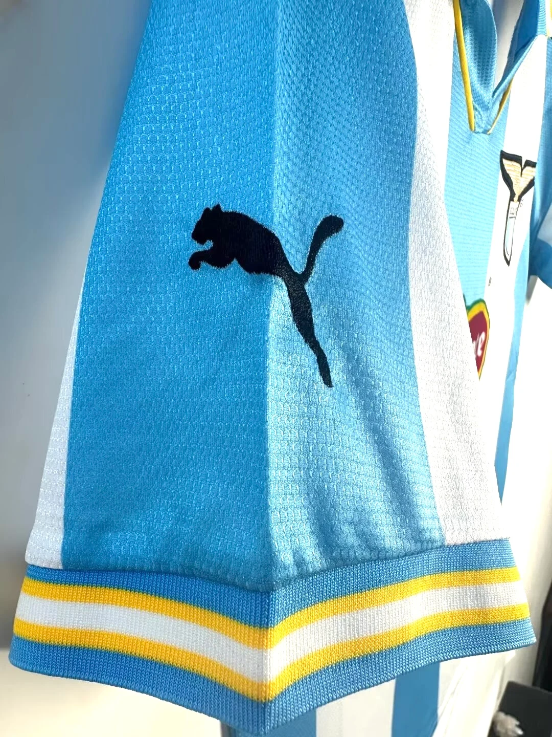 1999-00 Lazio home blue and white retro jersey view 4