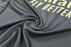 2025-26 Real Madrid dark grey half-zip training jersey view 6