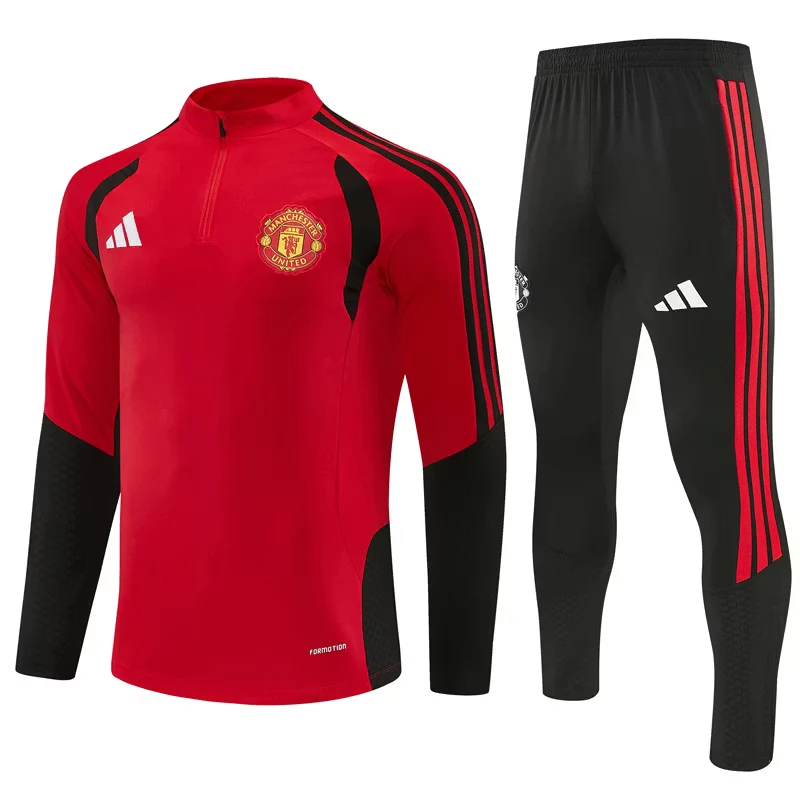 2026-27 Manchester United Red Half-Zip Training Jersey view 20