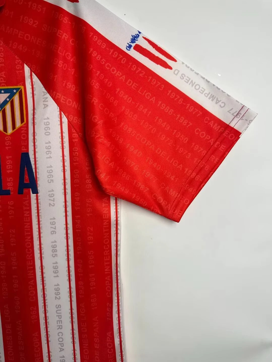 1995-96 Atletico Madrid Home Retro Jersey view 8
