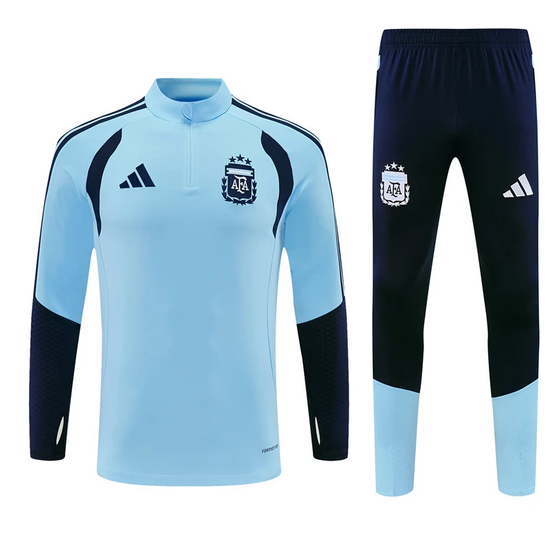 2026-27 Argentina Light Blue Half-Zip Training Jersey view 17