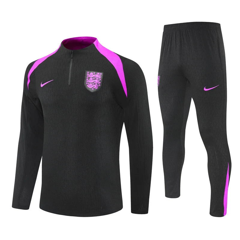 2025-26 England Black Half-Zip Training Jersey view 18