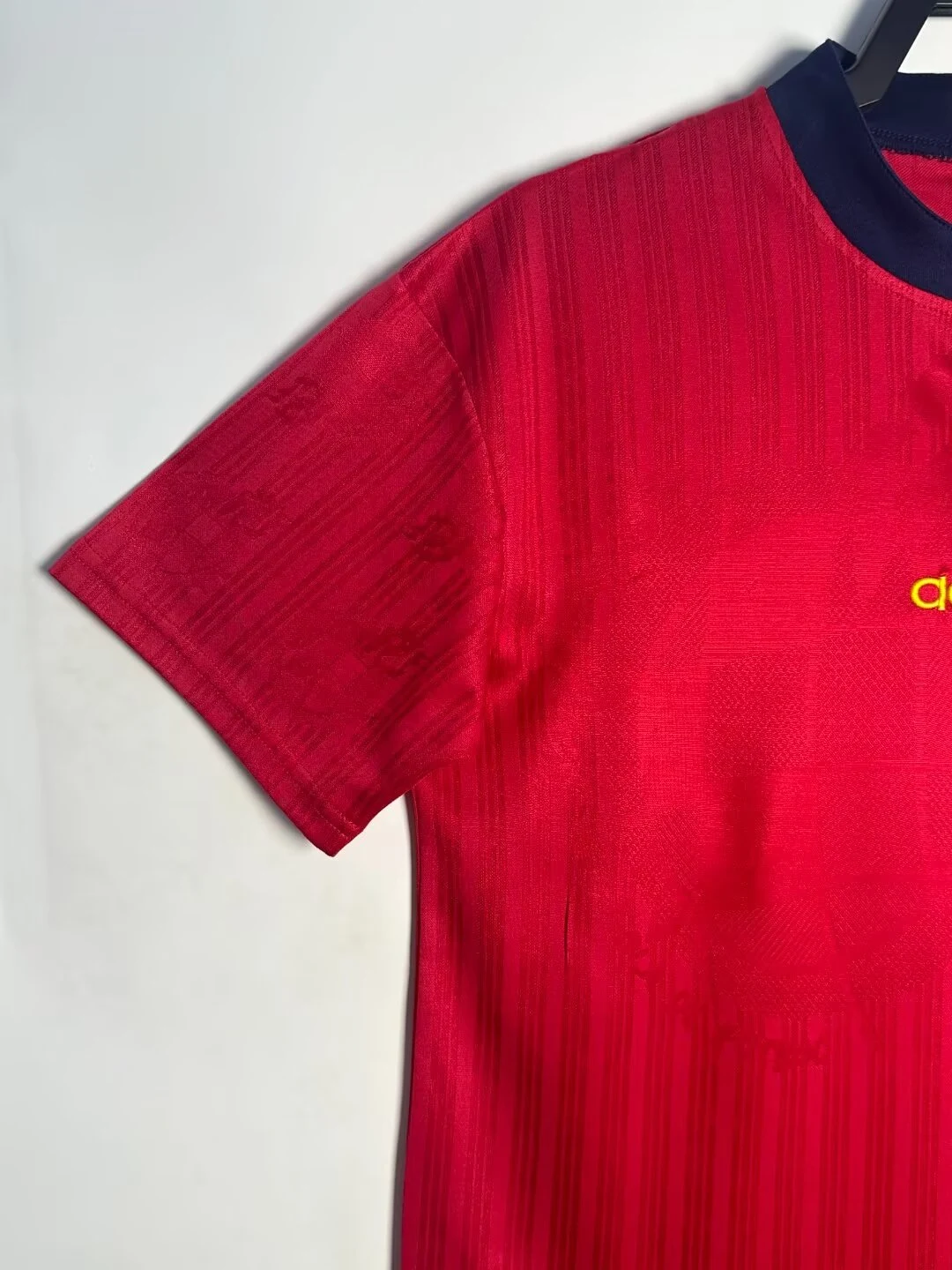 1996 Spain Home Retro Jersey view 9