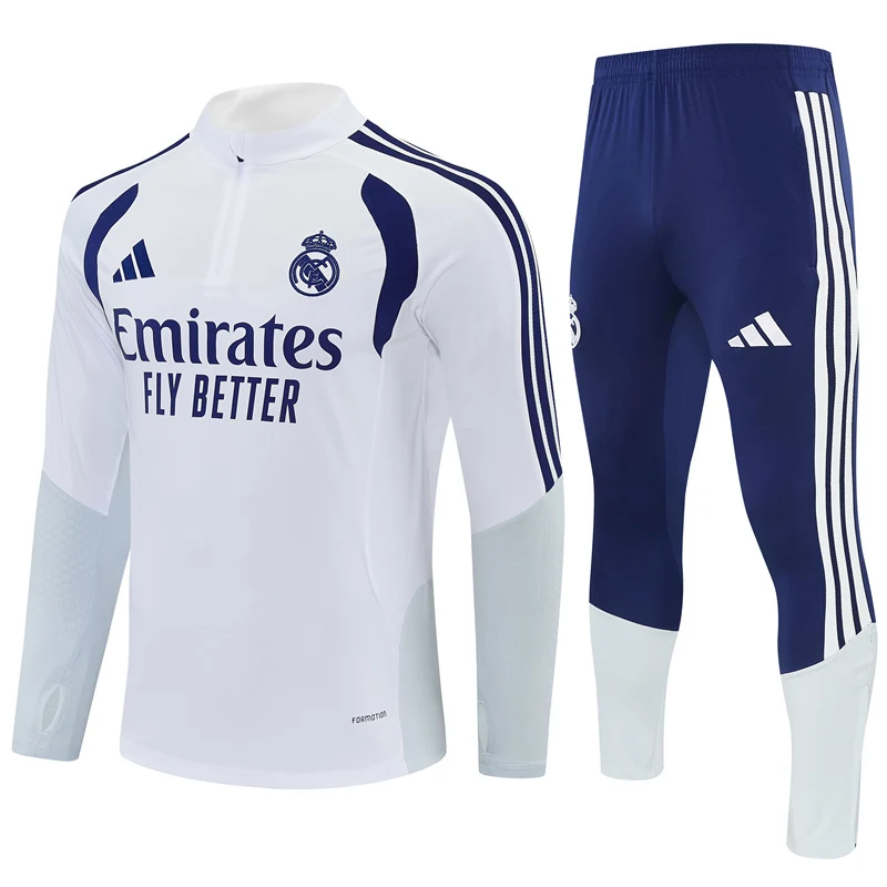 2026-27 Real Madrid White Half-Zip Training Jersey view 17