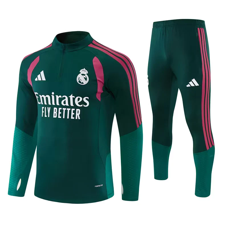2026-27 Real Madrid Dark Green Half-Zip Training Jersey view 19