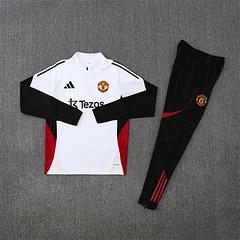 2025-26 Manchester United White Half-Raised Training Jersey view 21