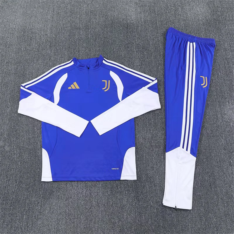 2026-27 Juventus Light Blue Half-Zip Long-Sleeve Training Kit view 16