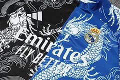 2025-26 Real Madrid Black and Blue Special Edition Half-Draw Training Jersey view 11