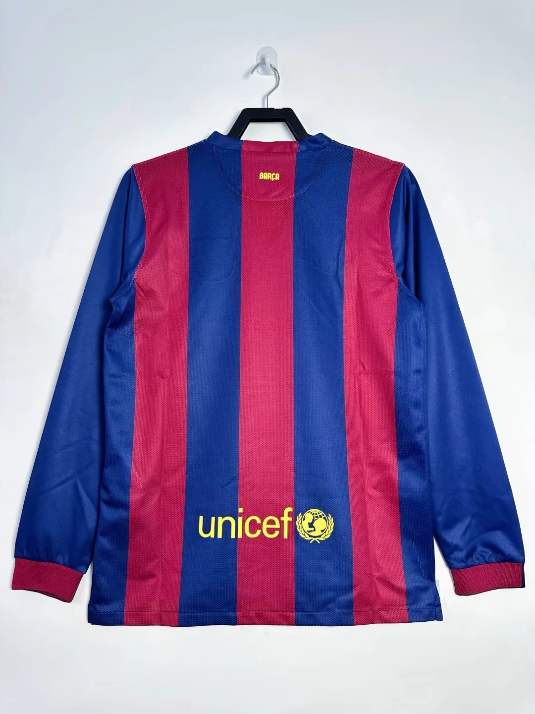 2014-15 Barcelona Home Long Sleeve Retro Jersey view 2