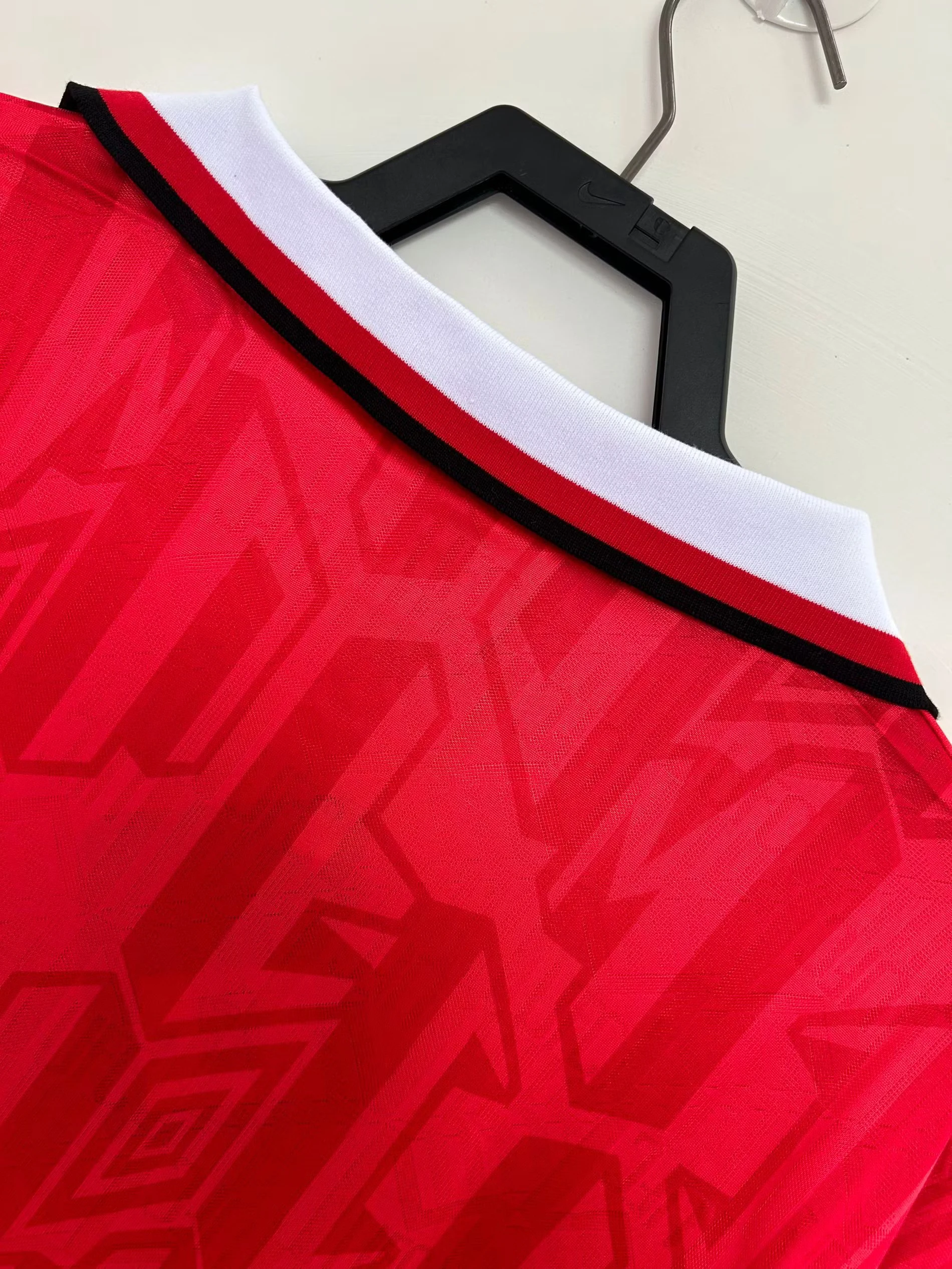 1992-94 Manchester United Home Long Sleeve Retro Shirt view 3