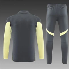 2025-26 Real Madrid dark grey half-zip training jersey view 2