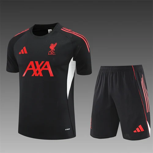 2025-26 Liverpool FC Black Short Sleeve Training Shirt