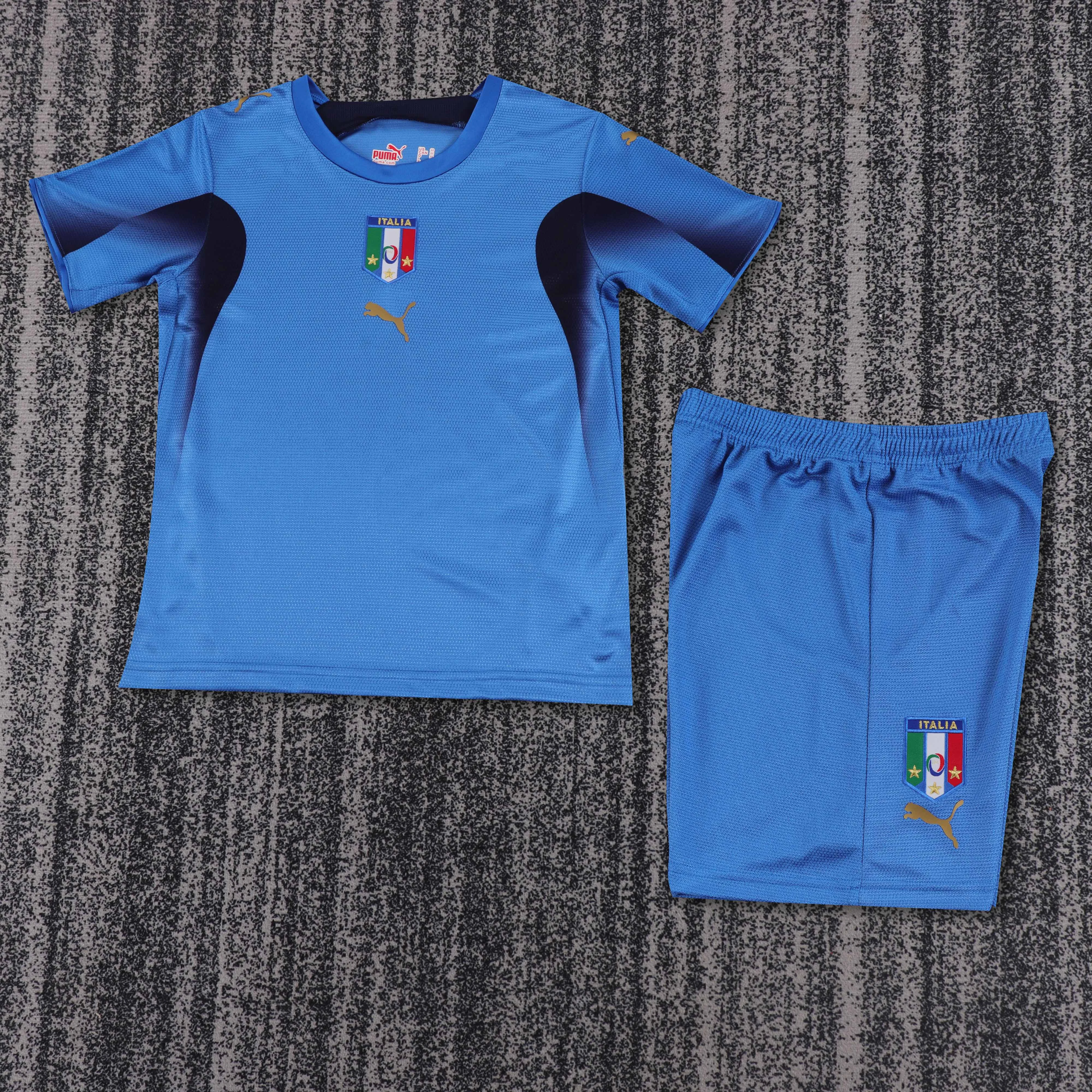 2006 Italy Home Retro Shirt - Kids Sizes