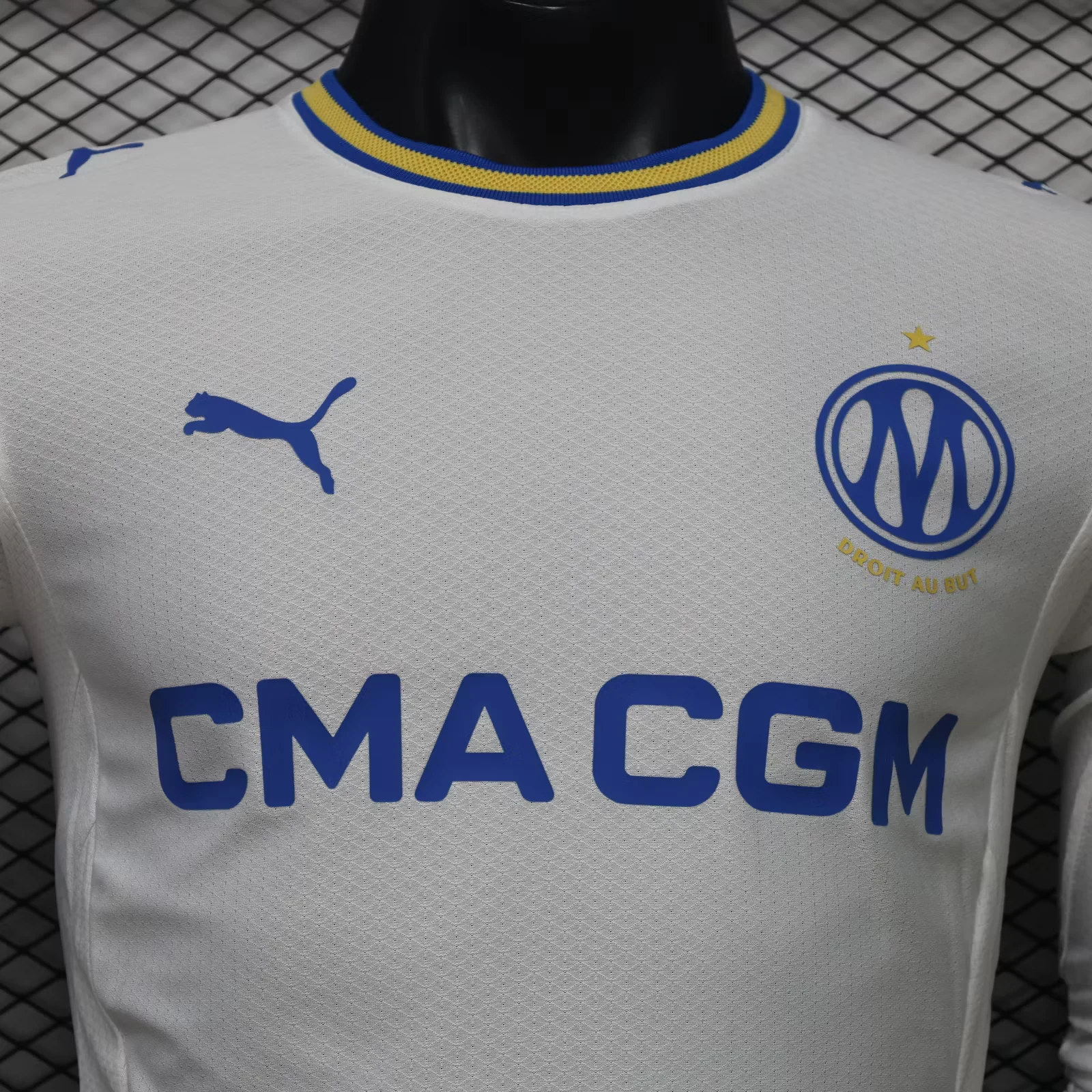 2026-27 Marseille Home Long-Sleeve Jersey – Player Version view 3