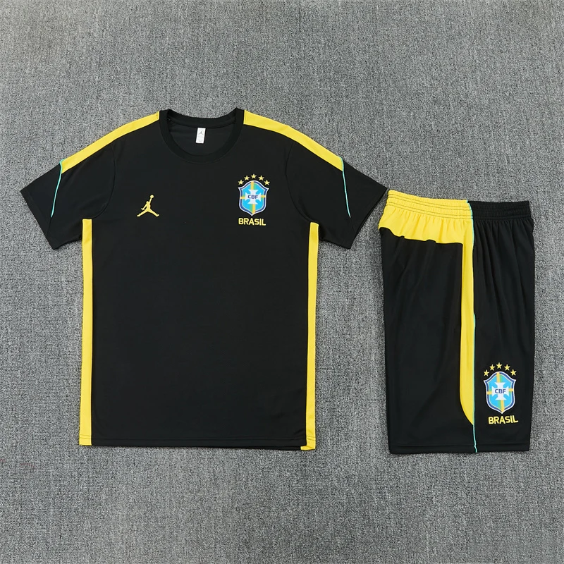 2026-27 Brazil Black Short-Sleeve Training Jersey view 16