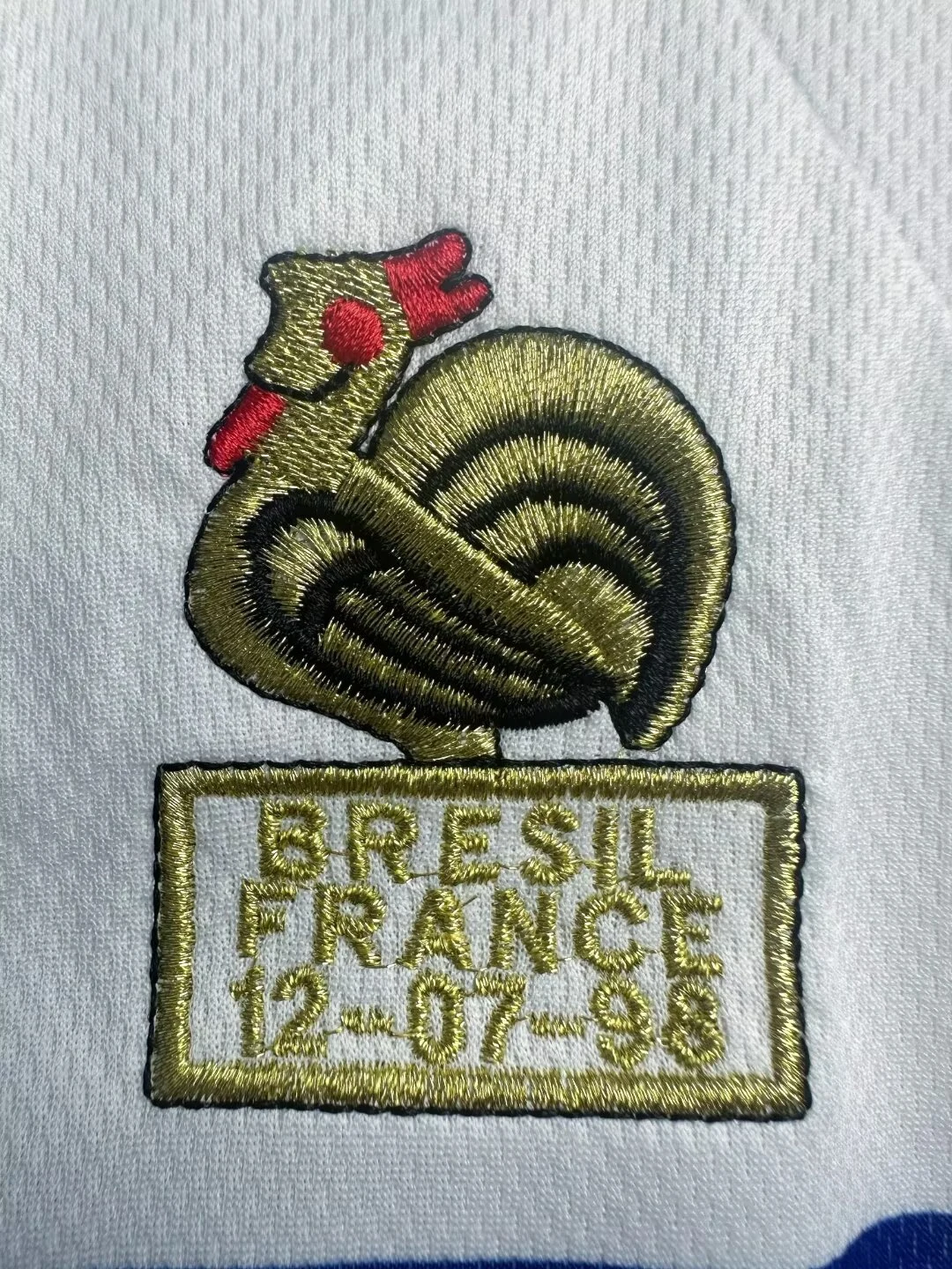 1998 France Away Long Sleeve Retro Jersey view 4