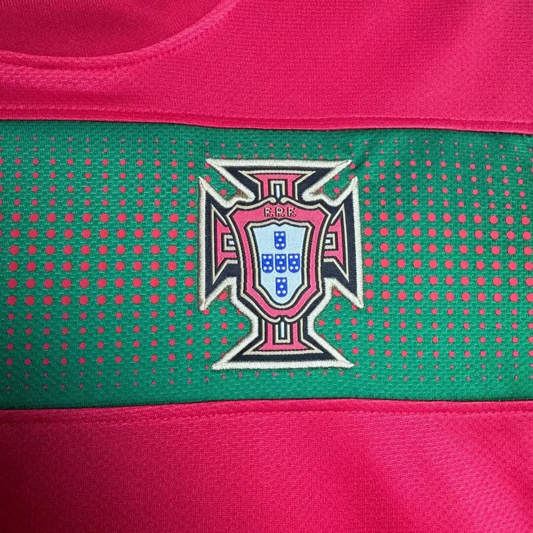 2010 Portugal Home Retro Jersey view 7