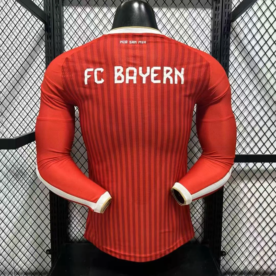 2026-27 Bayern Munich Home Long Sleeve Jersey - Player Edition view 2