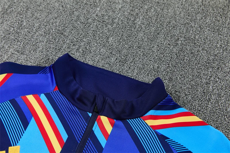 2026-27 Spain Royal Blue Half-Zip Training Jersey view 7