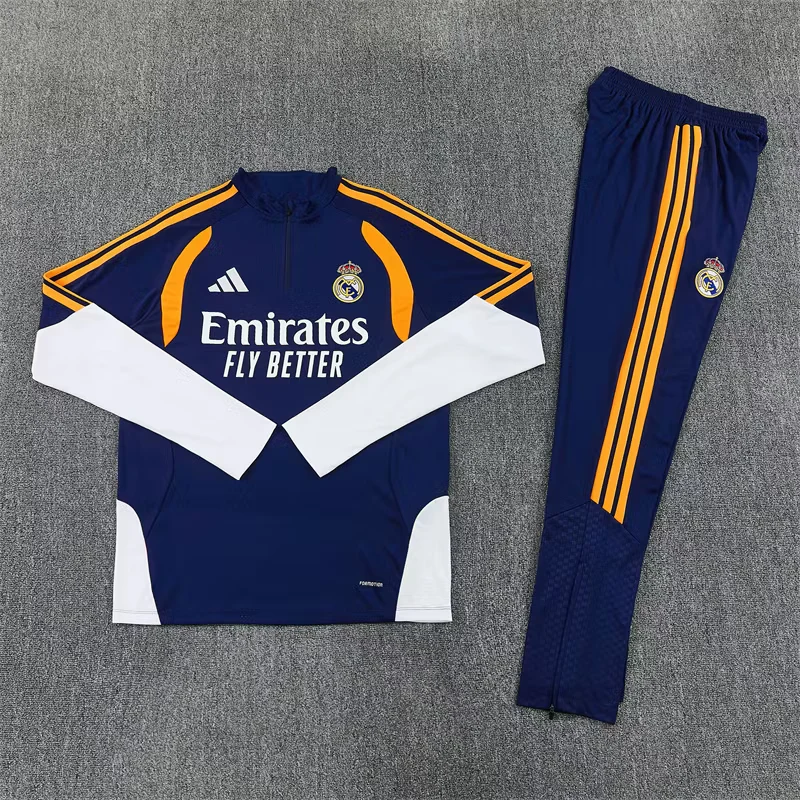 2026-27 Real Madrid Royal Blue Half-Zip Training Jersey view 19