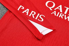 2025-26 Paris Saint-Germain Red Half-Pull Training Jersey view 11