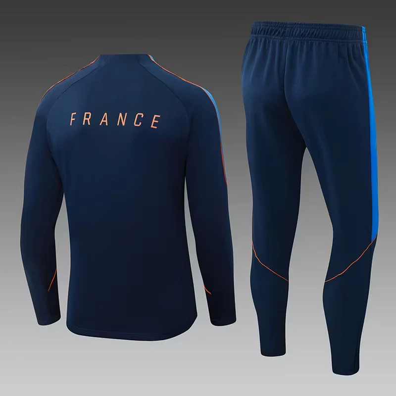 2026-27 France National Team Royal Blue Half-Zip Training Jersey view 2