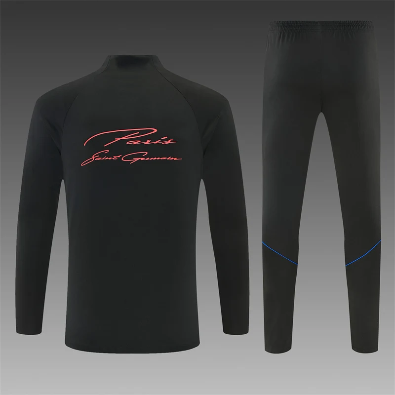 2026-27 Paris Black Half-Zip Training Jersey view 2