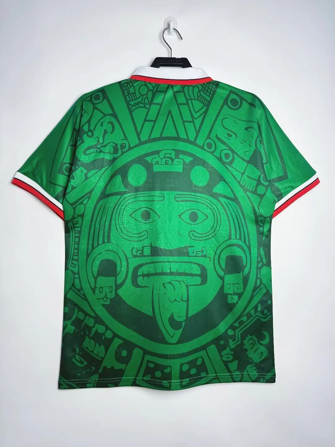 1998 Mexico Home Jacquard Retro Jersey view 2