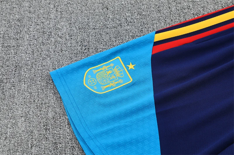 2026-27 Spain Lake Blue Short-Sleeve Training Jersey view 12