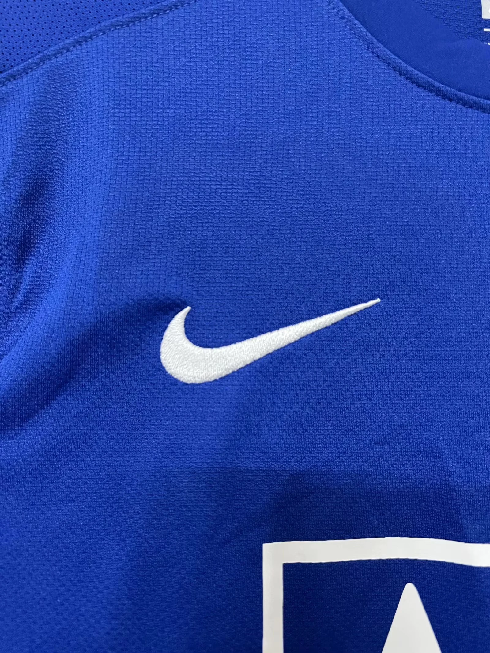 2008-09 Manchester United second away blue retro jersey view 5