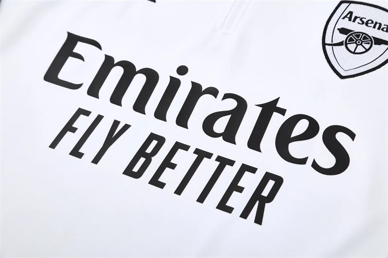 2025-26 Arsenal White Half-Zip Training Jersey view 18