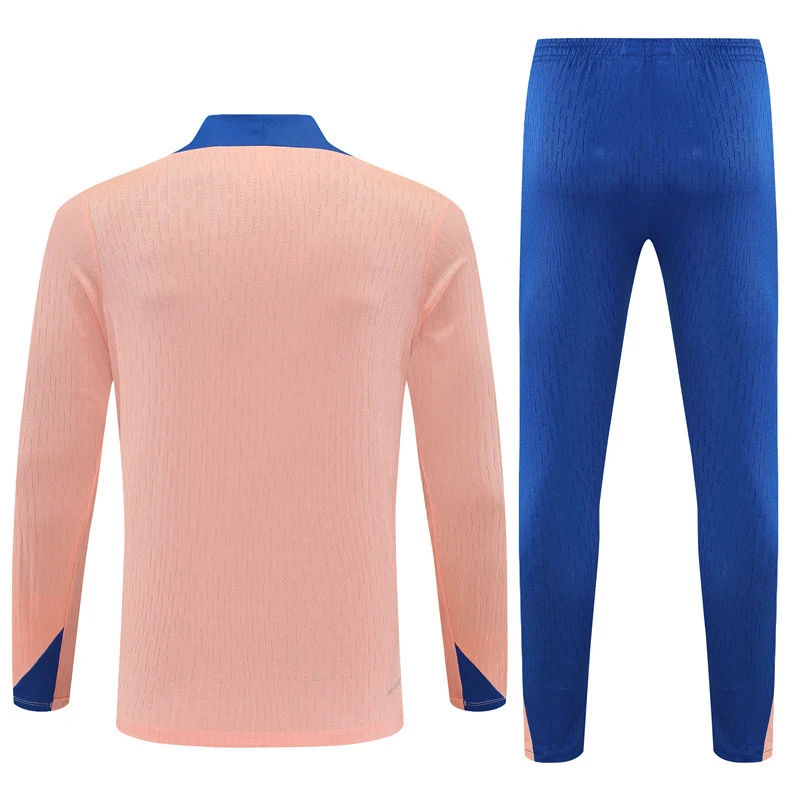 2025-26 France Light Pink Half-Zip Training Jersey view 18
