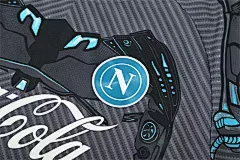 2025-26 Napoli Black Grey Short Sleeve Training Jersey view 14