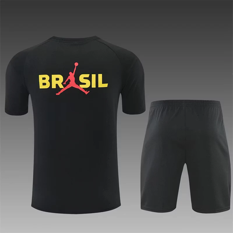 2026-27 Brazil Black Short-Sleeve Training Jersey view 2