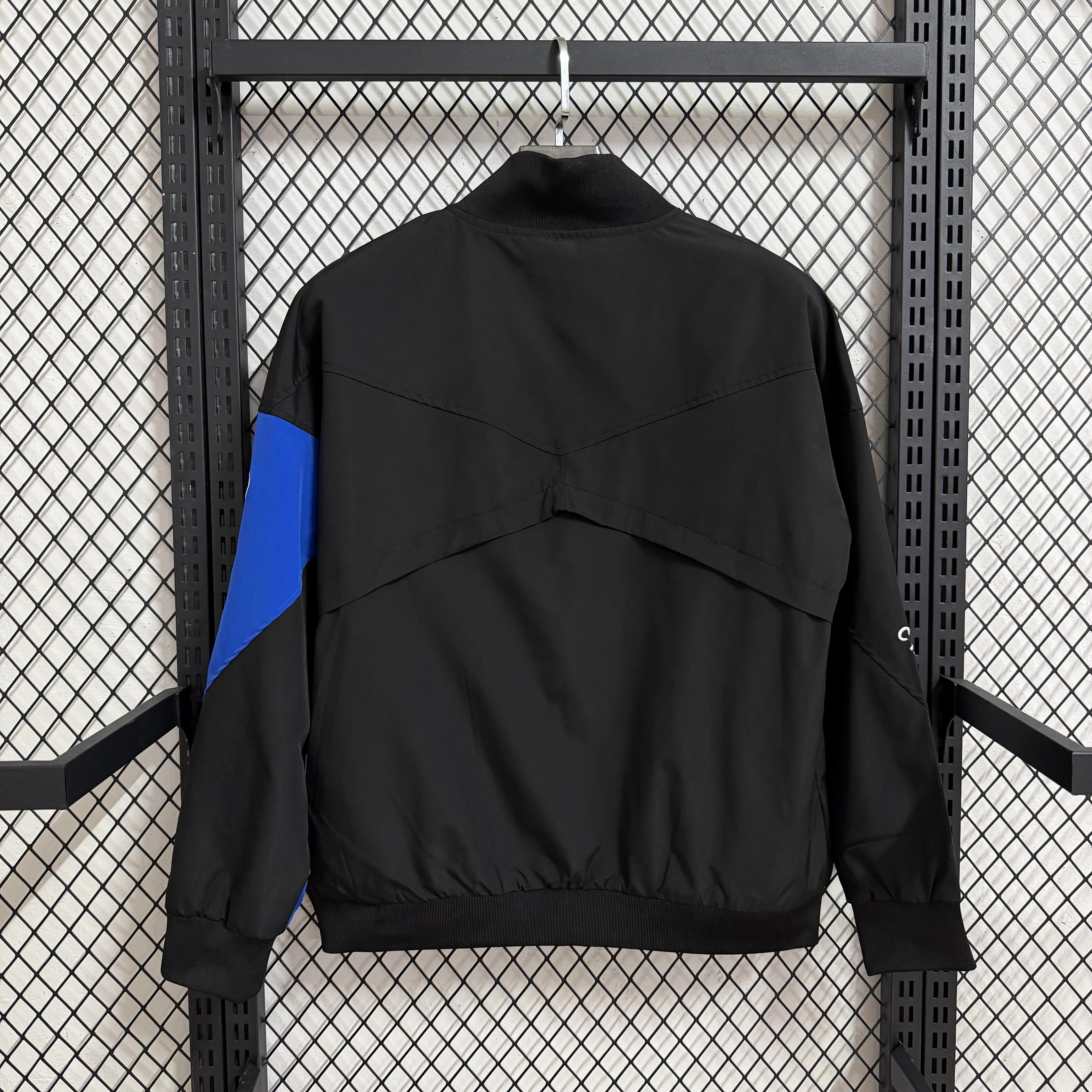 2025-26 Chelsea Black Waterproof Training Windbreaker view 2
