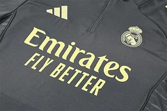 2025-26 Real Madrid dark grey half-zip training jersey view 10