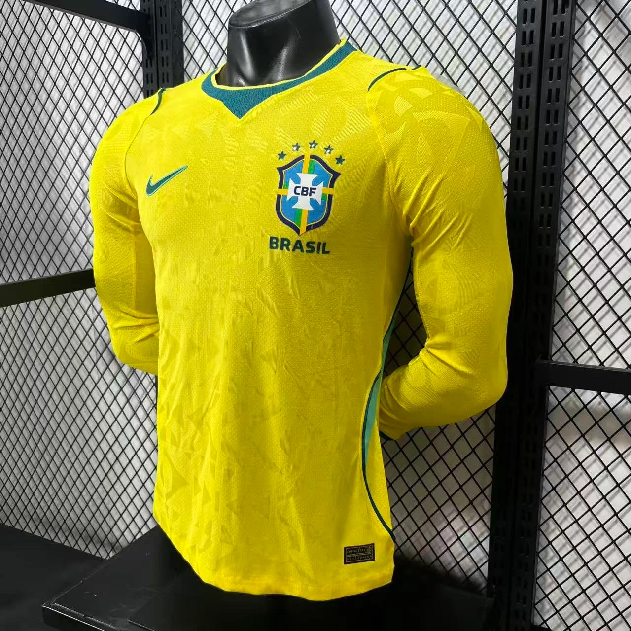 2026-27 Brazil Home Long-Sleeve Jersey - Player Version view 9