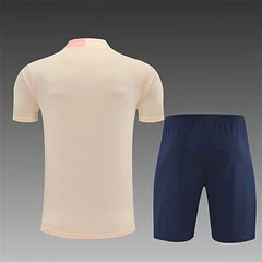 2025-26 Barcelona Beige Short Sleeve Training Jersey view 2