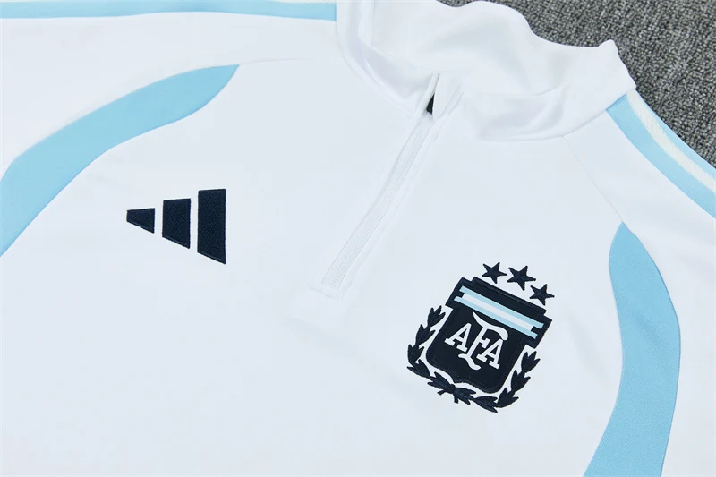 2026-27 Argentina White Half-Zip Training Jersey view 4
