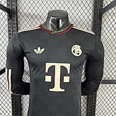2025-26 Bayern Munich Second Away Long Sleeve Jersey - Player Edition view 3