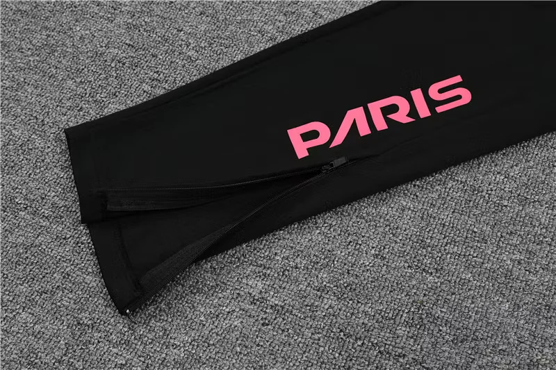 2021 Paris Jordan Pink and White Half-Dress Training Jersey view 4