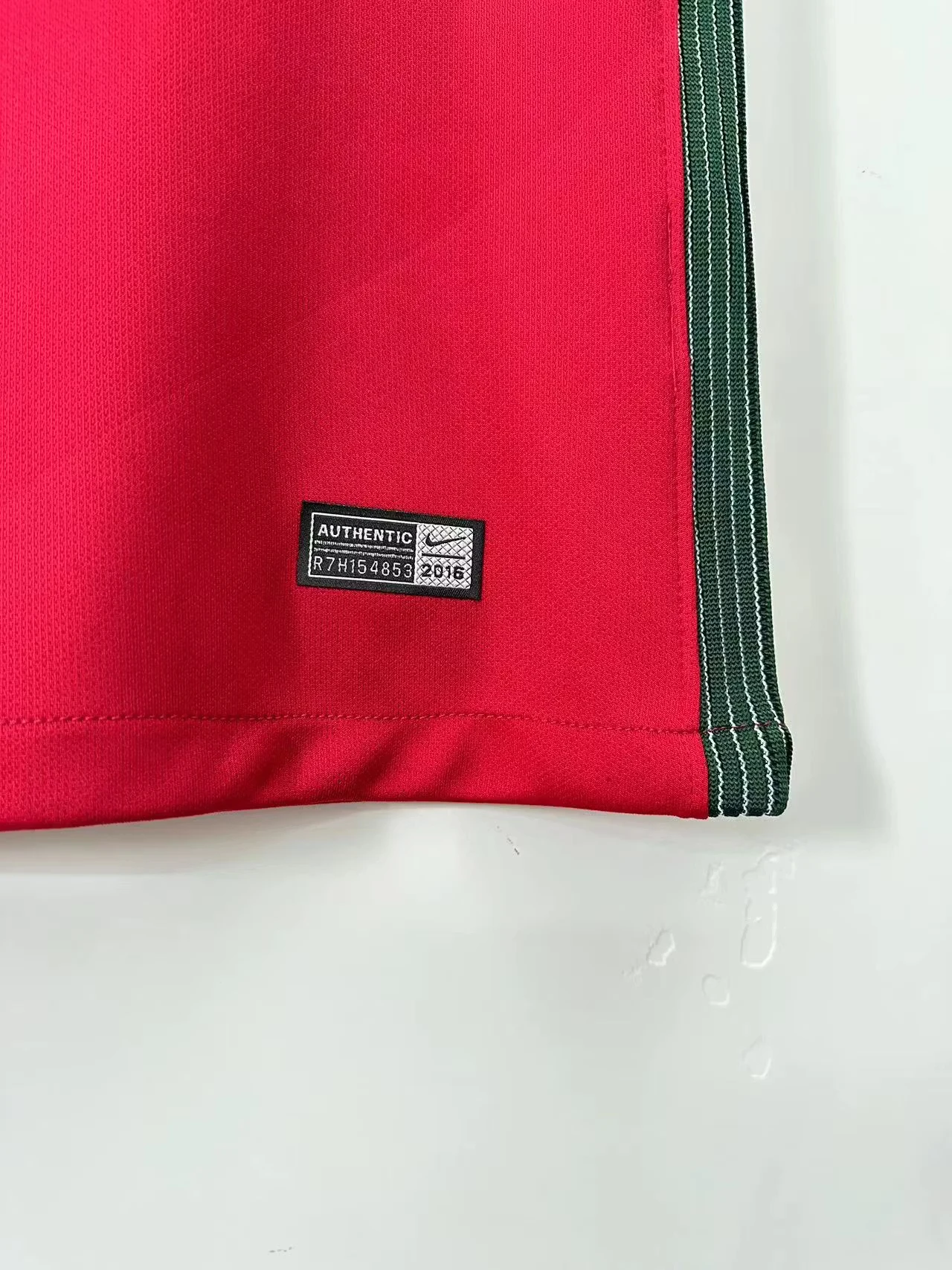 2016 Portugal Home Long Sleeve Retro Jersey view 6