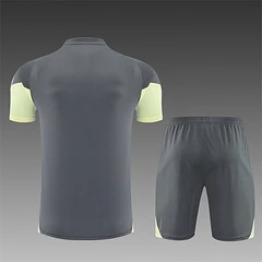 2025-26 Real Madrid dark grey short-sleeved training jersey view 2