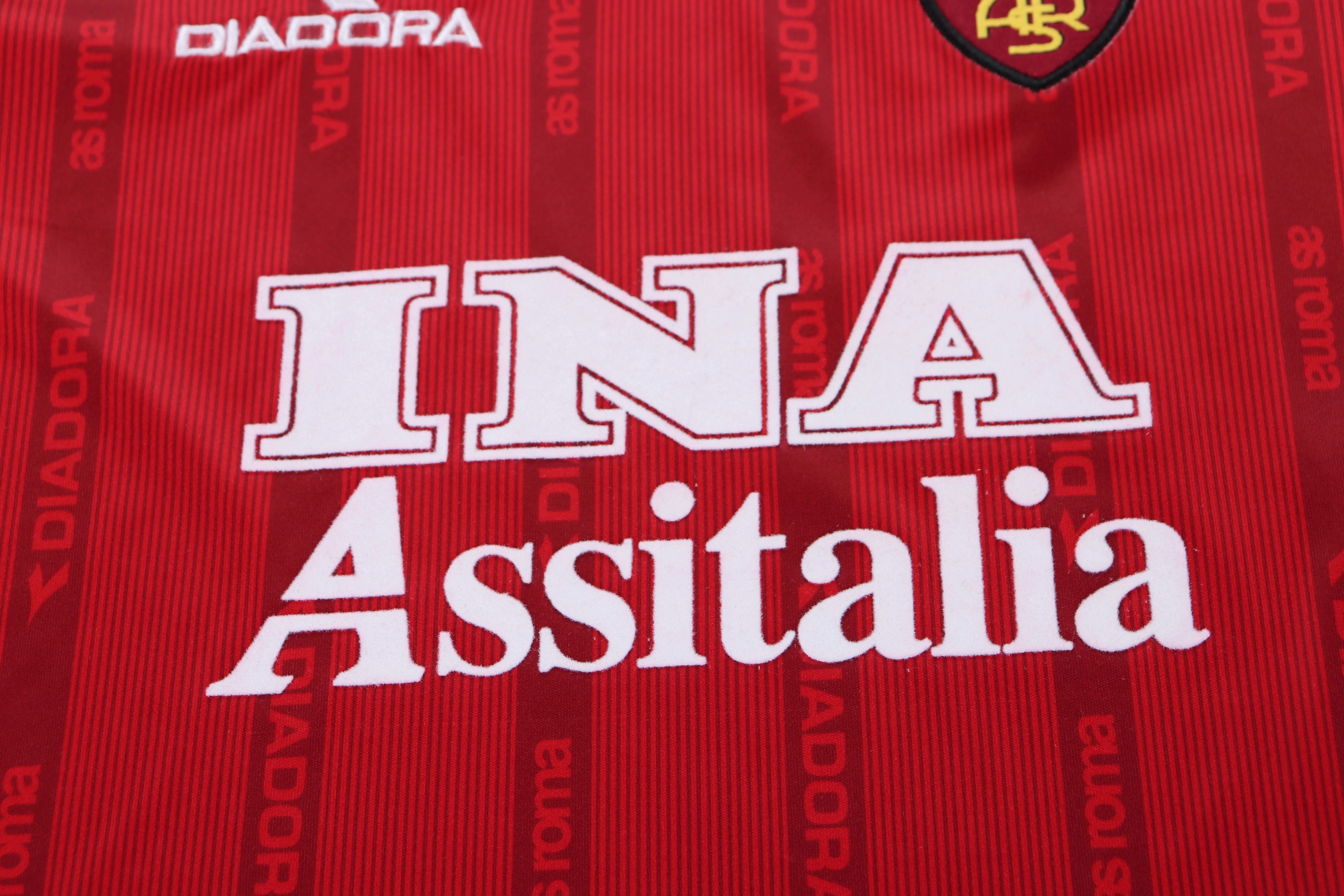 1999-00 Roma Home Retro Jersey - Children's Size view 7