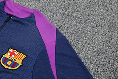 2025-26 Barcelona Royal Blue Half-Pull Training Jersey view 10