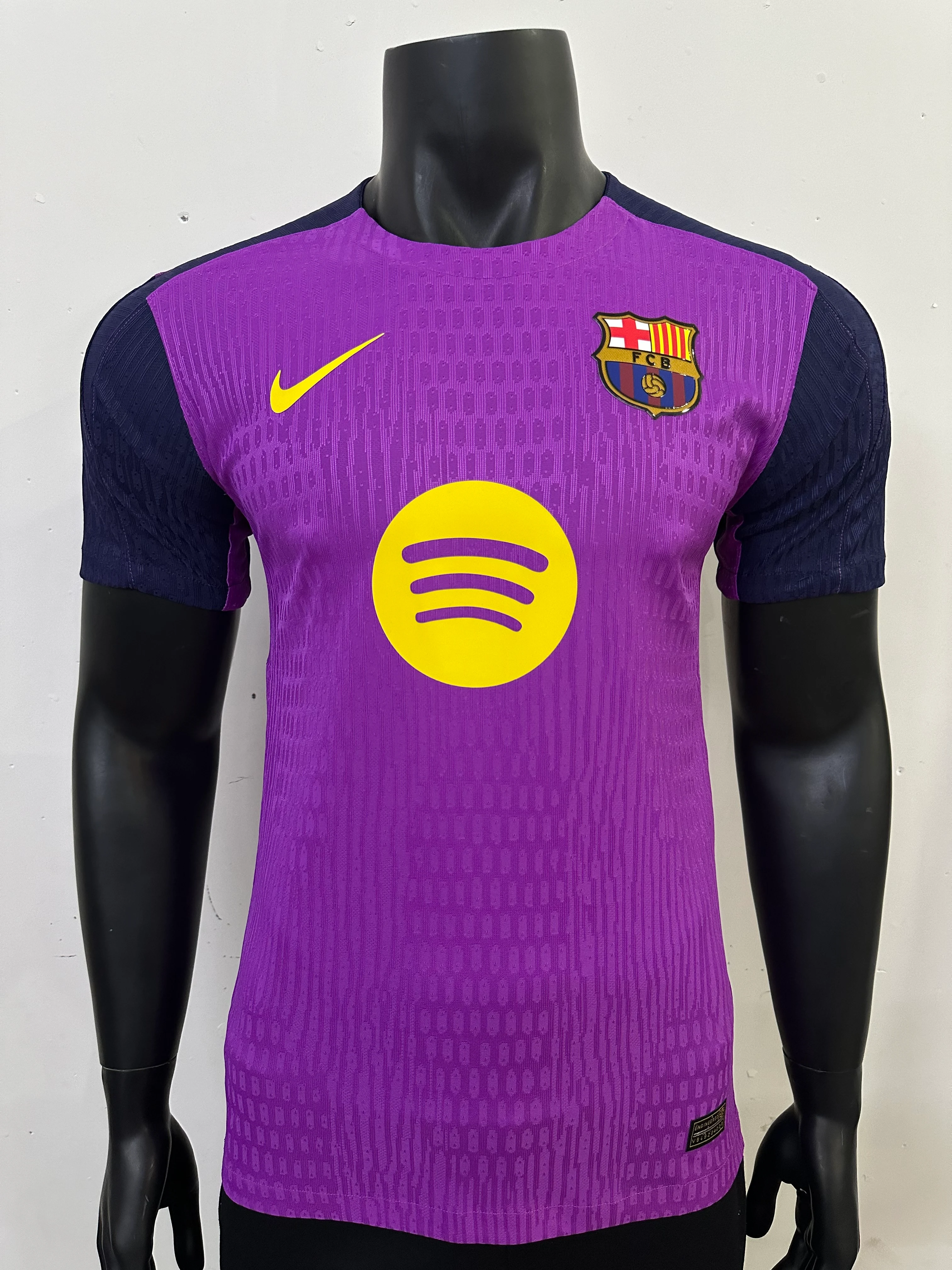 2025-26 Barcelona Purple Training Jersey - Player Version view 9